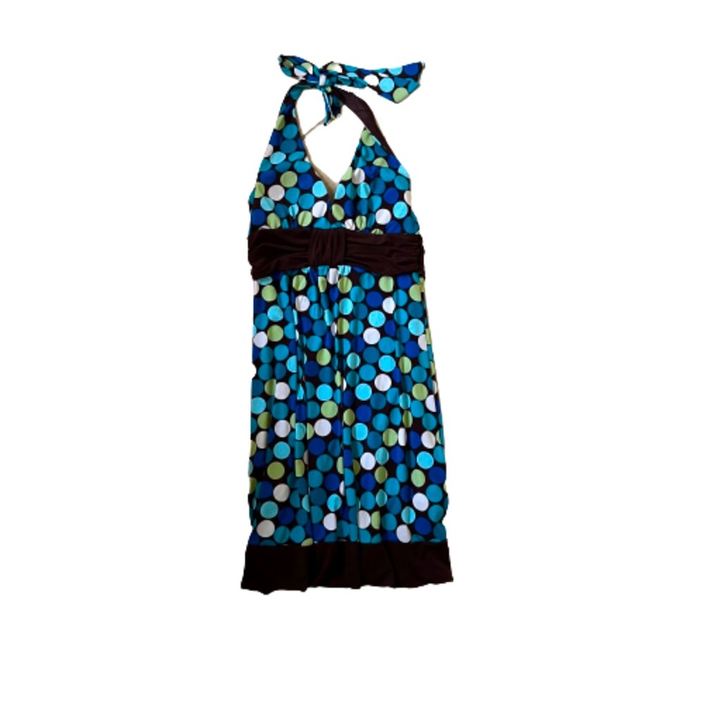Speechless Halter Top Dress With Tie Backs, Small